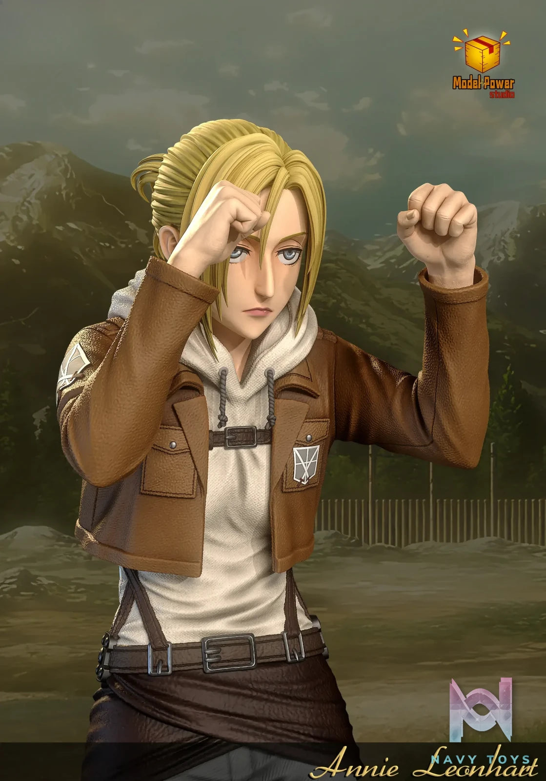 Model Power Studio – Annie Leonhart Battle Ready Pose Attack on Titan