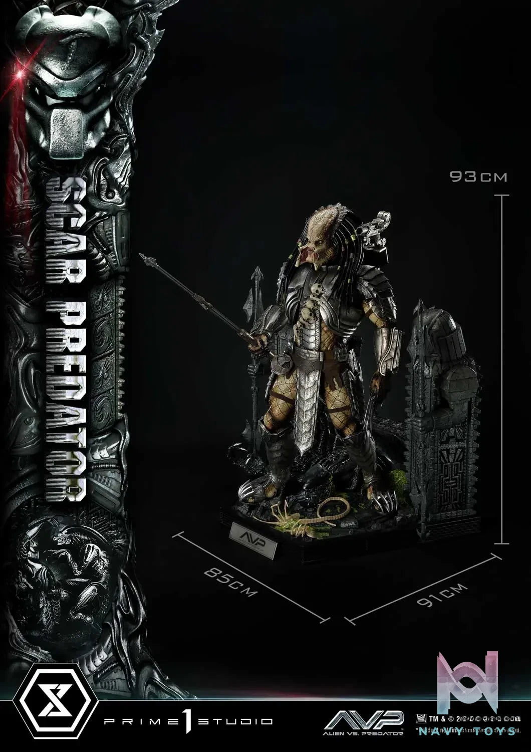Prime 1 Studio Museum Masterline Alien vs. Predator Scar Predator MMPR-04 MMPR-04DX MMPR-04DXS