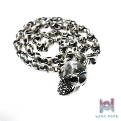 Raven Studio (silver jewelry) – Exclusive Design Small Skull Trophy Necklace Original