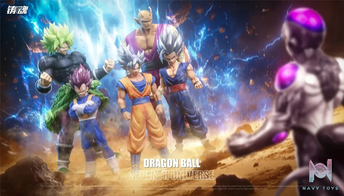 Sculpting Soul Studio - Super Warriors of Universe 7 (Goku, Vegeta, Gohan, Piccolo, Broly) resin statue Navy Toys anime figure