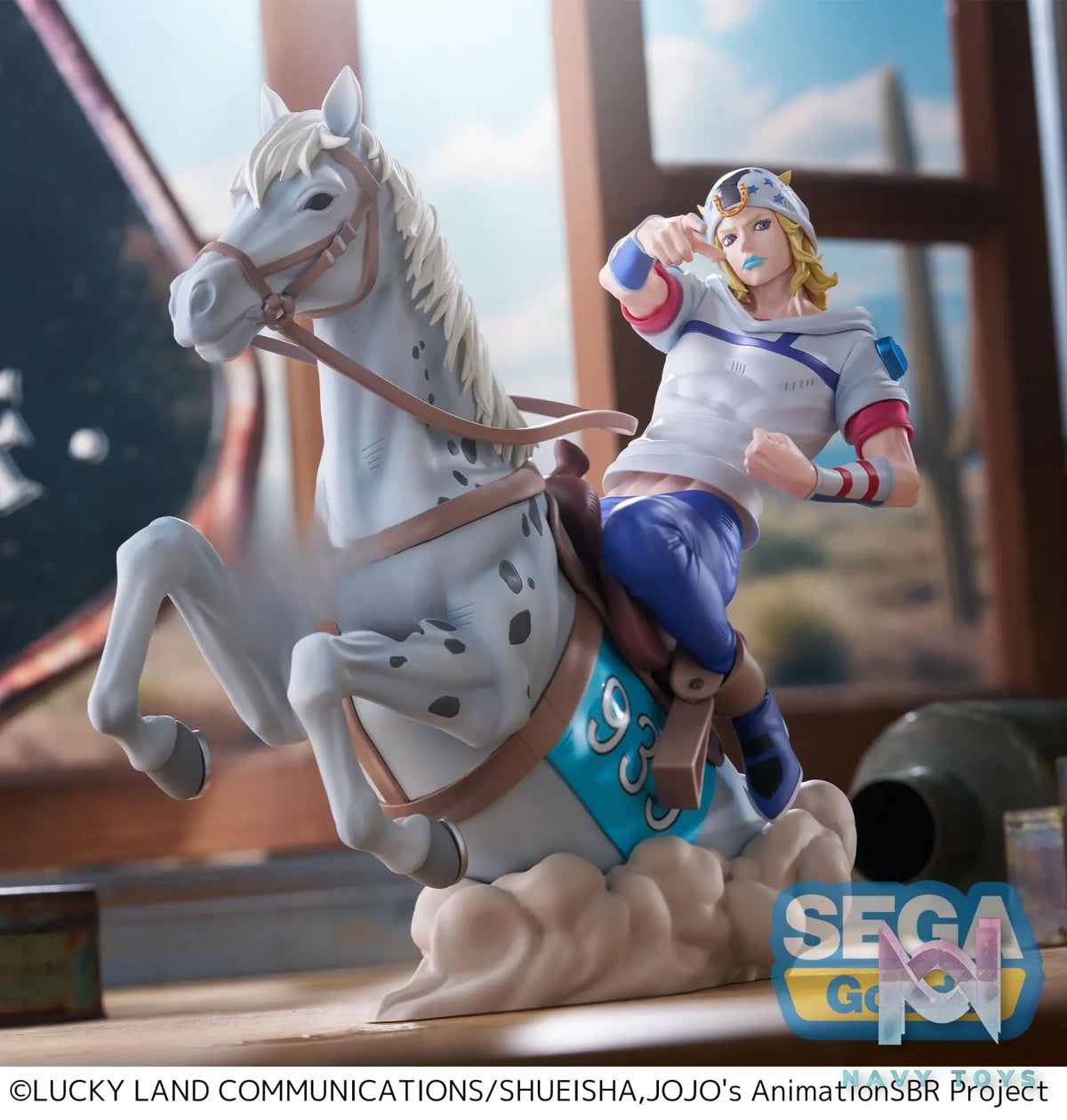 SEGA – XrossLink MAX Anime “STEEL BALL RUN JoJo’s Bizarre Adventure” Figure Johnny Joestar X Gyro Zeppeli (Licensed)