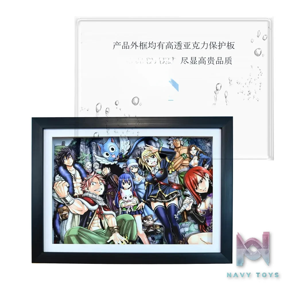 KALA HOME Studio – Fairy Tail Multiple Characters #01 3D Decorative Painting Fairy Tail