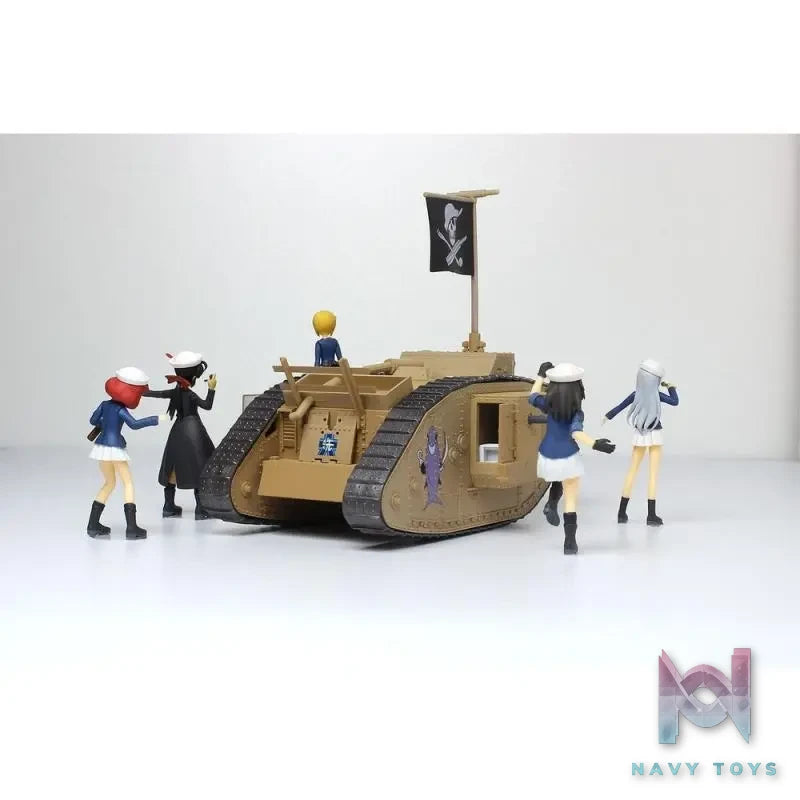 PLATZ – Girls und Panzer: Final Chapter 1/35 Chibi Scale with Crew Figures Mk.Ⅳ Tank (Licensed)