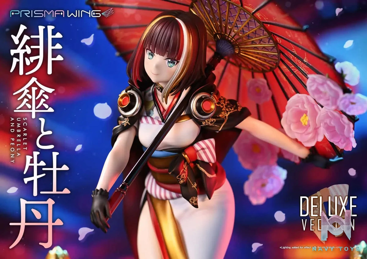 Prime 1 Studio & PRISMA WING Collection – fuzichoco original Illustration Scarlet Umbrella and Peony 1/7 Scale Pre-Painted Figure PWFZCC-01P PWFZCC-01PDX (Licensed)