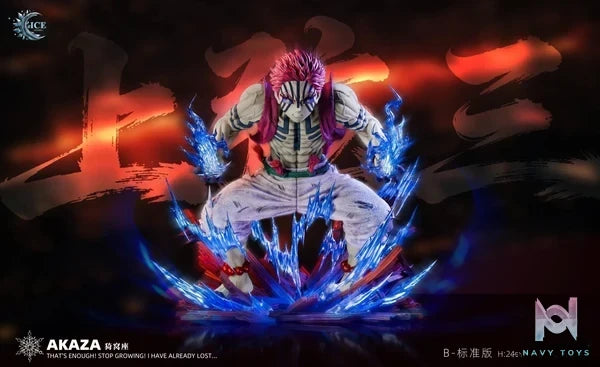 ICE Studio - Infinity Castle Series 01 Upper Moon 3 Akaza Demon Slayer resin statue Navy Toys anime figure