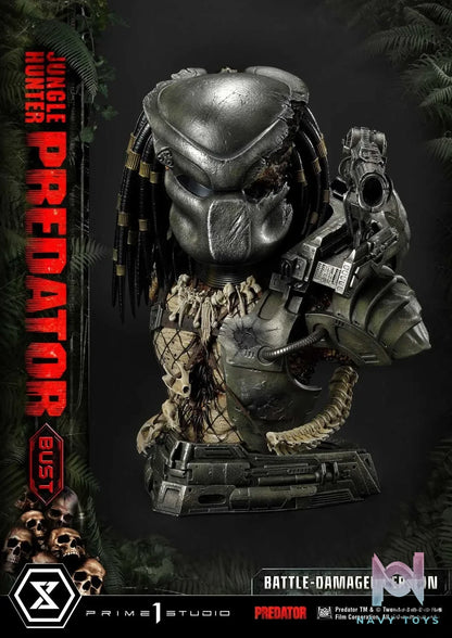 Prime 1 Studio – Premium Bust Predator (Film) Jungle Hunter Predator Battle-Damaged PBPR-03 (Licensed)