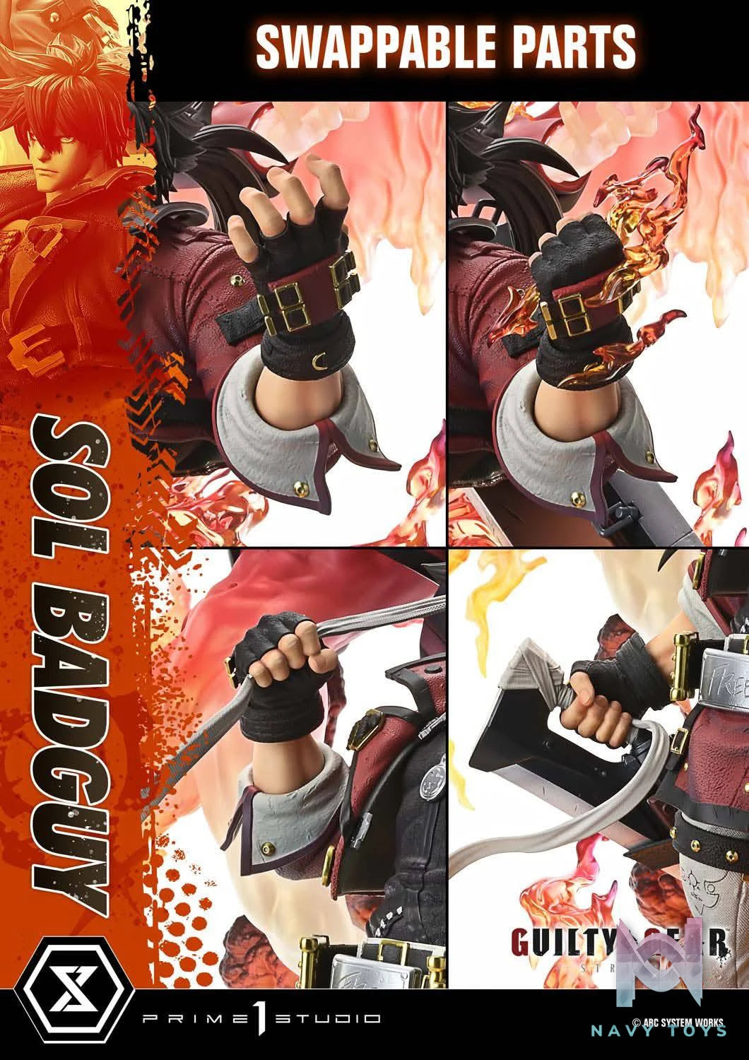 Sol Badguy resin statue prime 1 studio anime figure