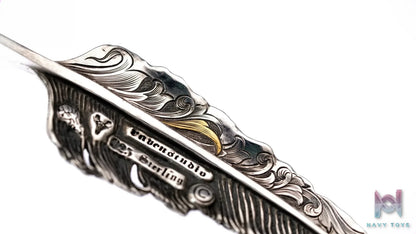 Raven Studio (silver jewelry) – Original Exclusive Design Indian Feather Pendant Original