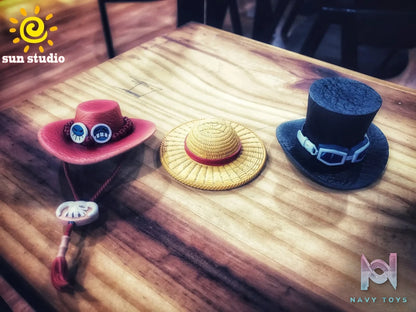 Sun Studio – One Piece Luffy Ace Sabo Hats