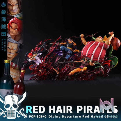 JacksDo Studio – One Piece Divine Departure Shanks + Red Hair Pirates Members 3 man set