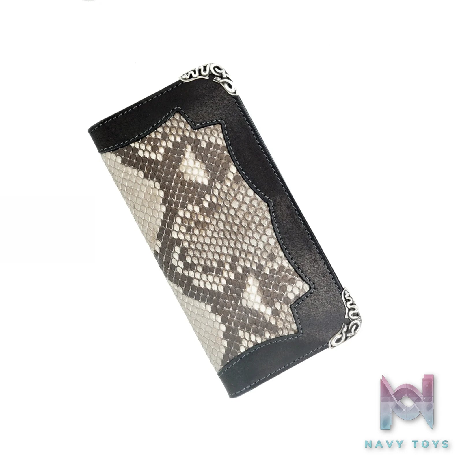 Raven Studio (silver jewelry) – Tochigi Leather Patchwork Python Skin Long Wallet Original