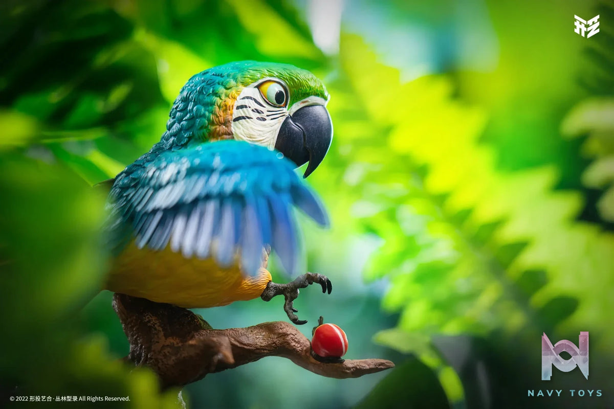 Xing Tou Yi He Studio – Jungle Catalog 001 Ara ararauna Blue-and-yellow Macaw Kotton (Licensed)