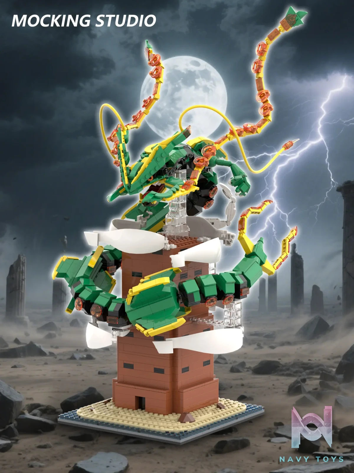 Zhu Yi Wan Jia Studio – Pokémon Mega Rayquaza Building Blocks