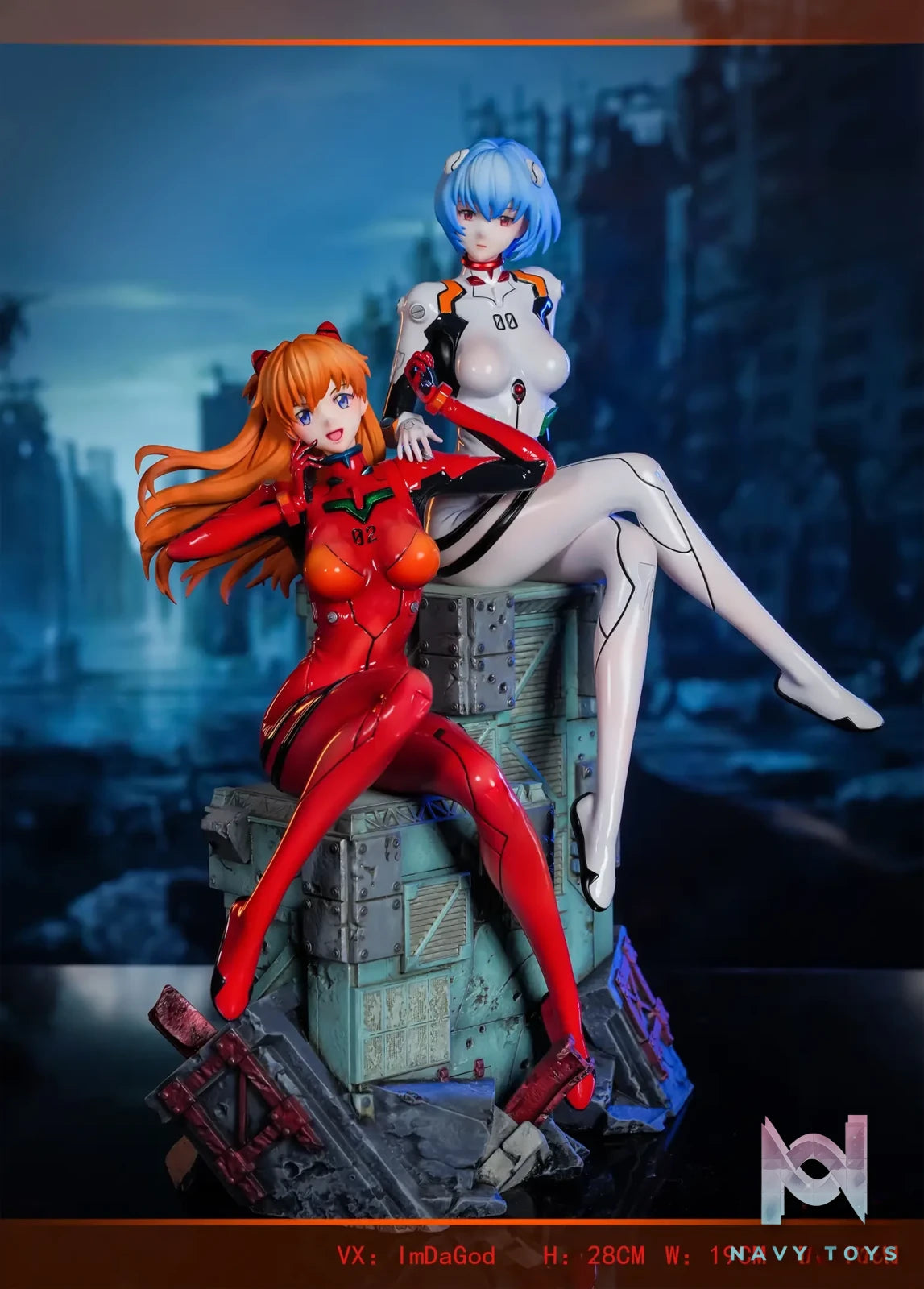 BQ Studio – Neon Genesis Evangelio Soryu Asuka Langley & Ayanami Rei