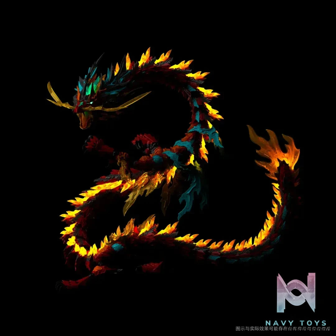 Shen Xing Ke Ji – Original Red Dragon King alloy frame with lights assembly model (Licensed)