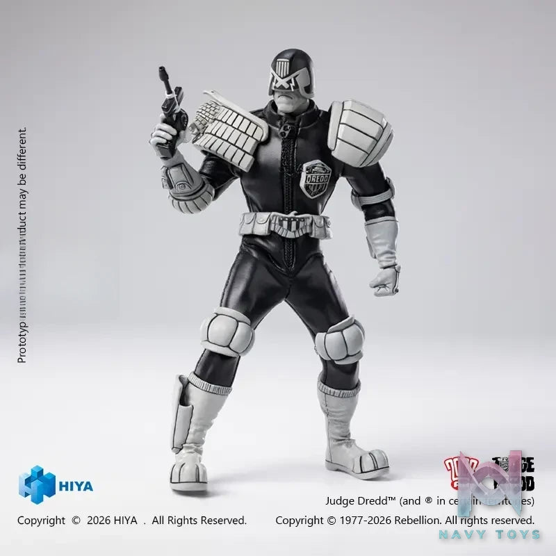 Hiya Toys – EXQUISITE SUPER Series Judge Dredd (Black X White Ver.) 1/12 Scale Action Figure ESJ0163 (Licensed)