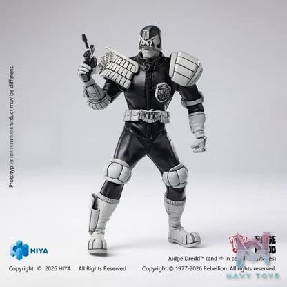 Hiya Toys – EXQUISITE SUPER Series Judge Dredd (Black X White Ver.) 1/12 Scale Action Figure ESJ0163 (Licensed)
