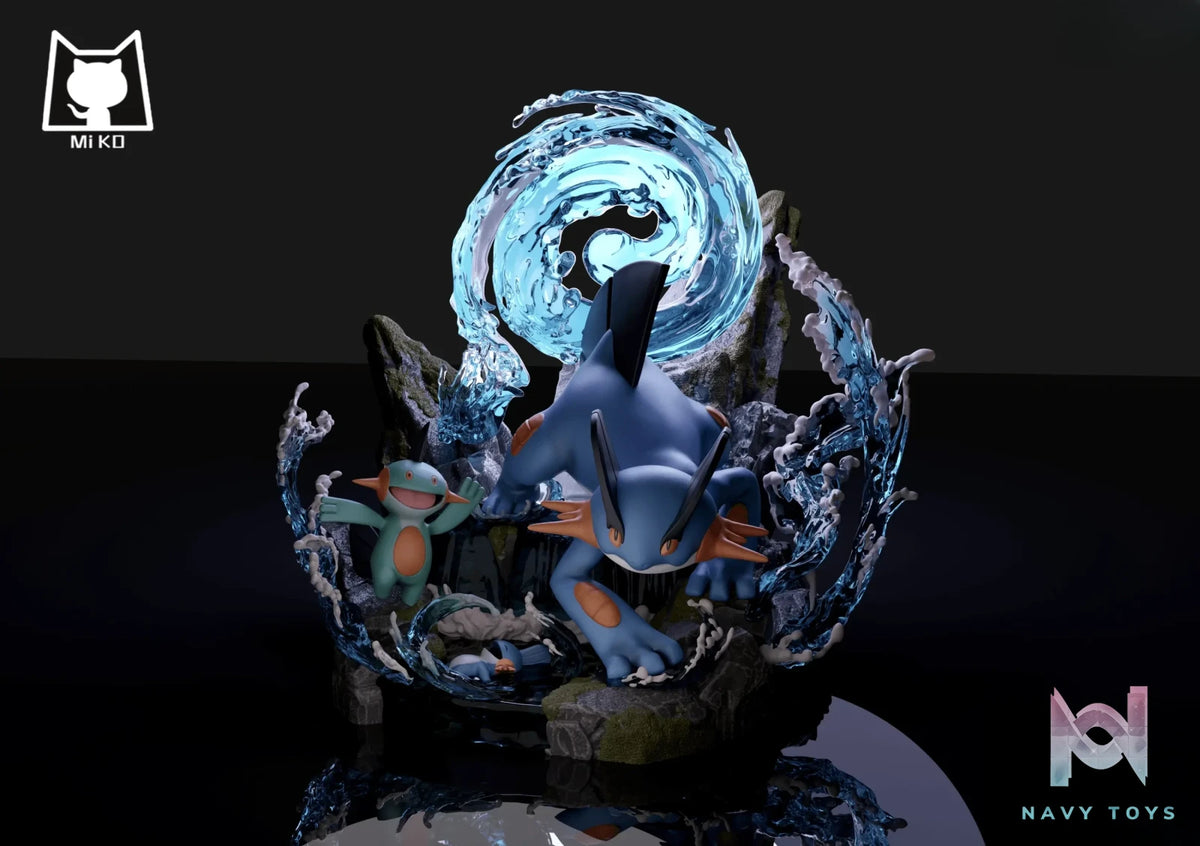 Miko Studio – Pokémon Swampert Evolution Group