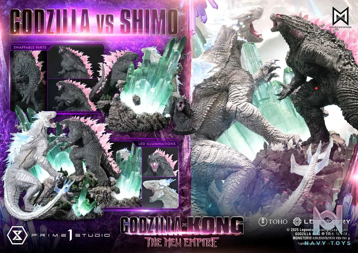 Prime 1 Studio – Godzilla x Kong: The New Empire Godzilla vs Shimo UDMGXK-01 UDMGXK-01S (Licensed)