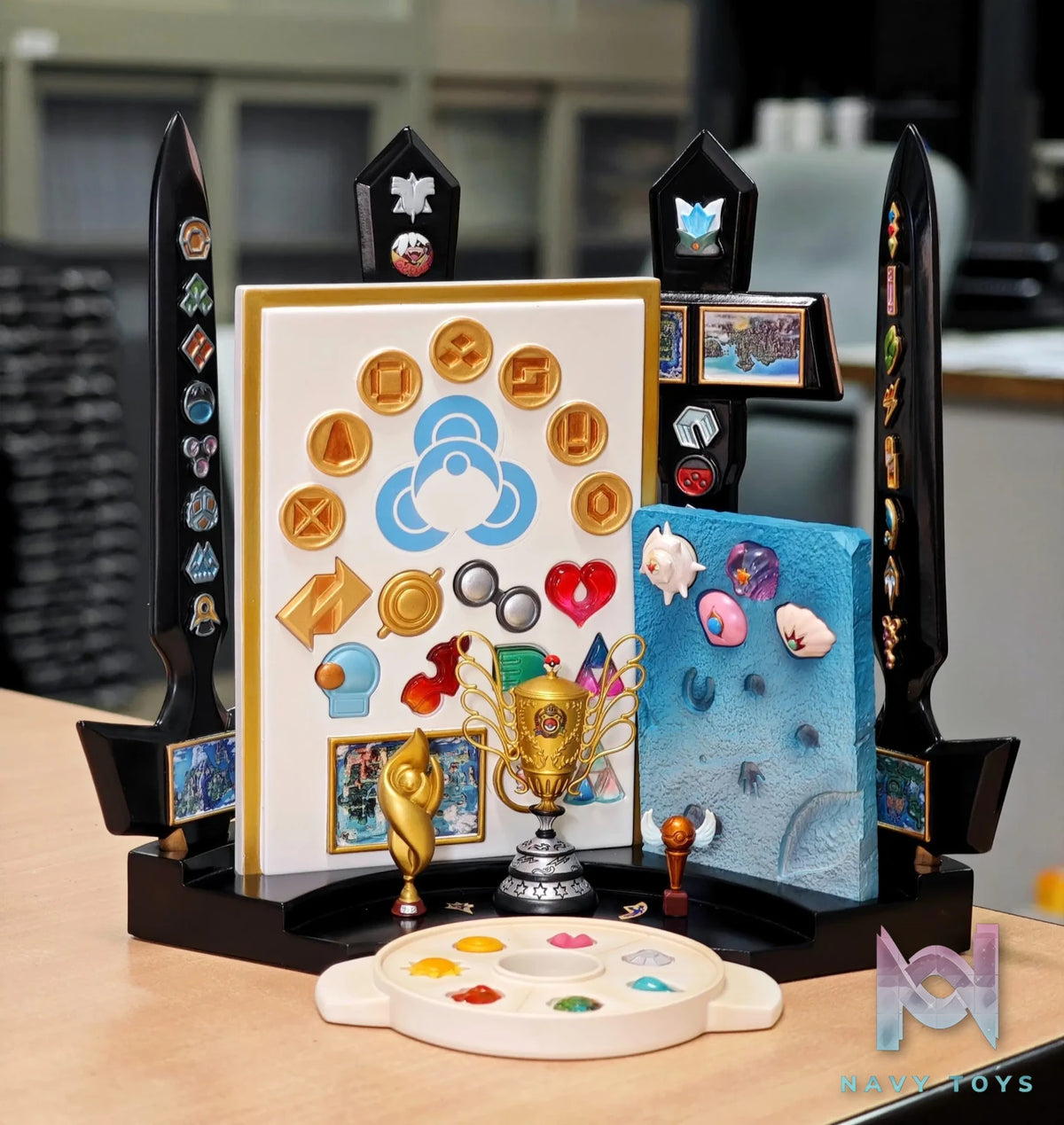 Qing Niao Studio – Gym Badge Pokémon League Conference trophy Pokémon