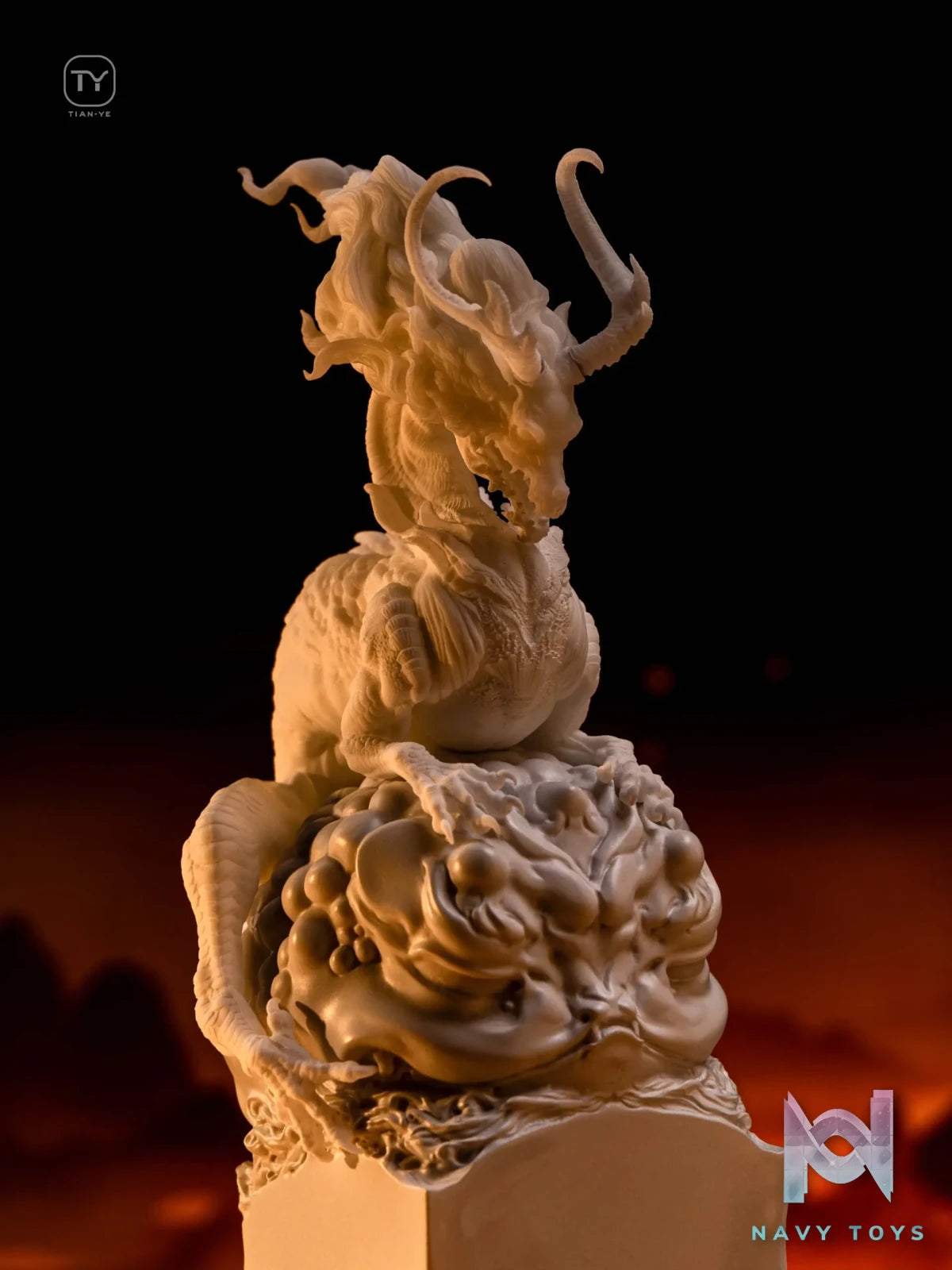 Tian Ye Studio – Original Dragon Seal·loong White Mold (Licensed)