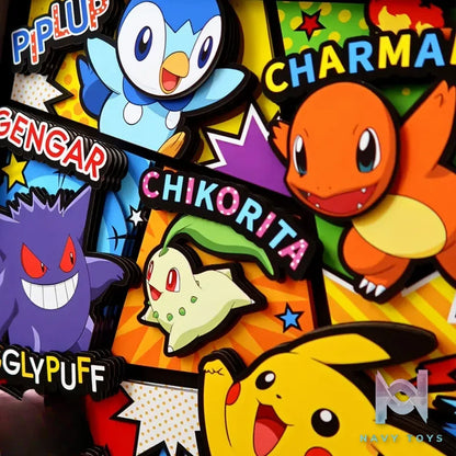 KALA HOME Studio – Pokémon Multiple Characters #14 3D Decorative Painting Pokémon