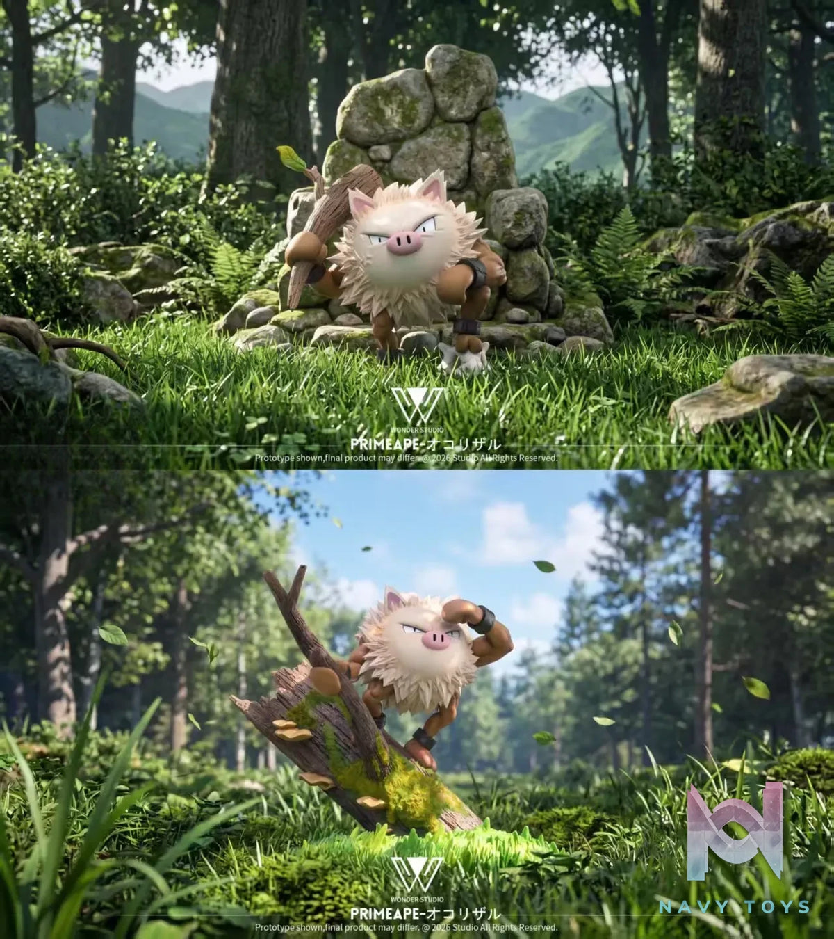 Wonder Studio – Primeape Evolution Group Pokémon