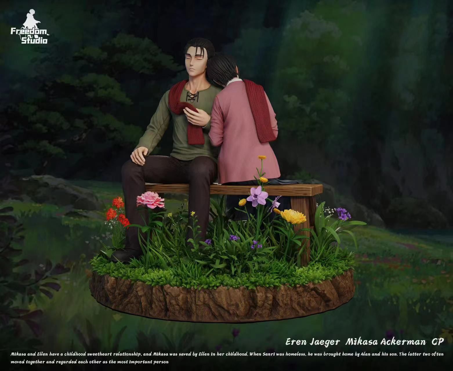 Eren & Mikasa - Attack On Titan - Freedom Studio resin statue freedom studio anime figure