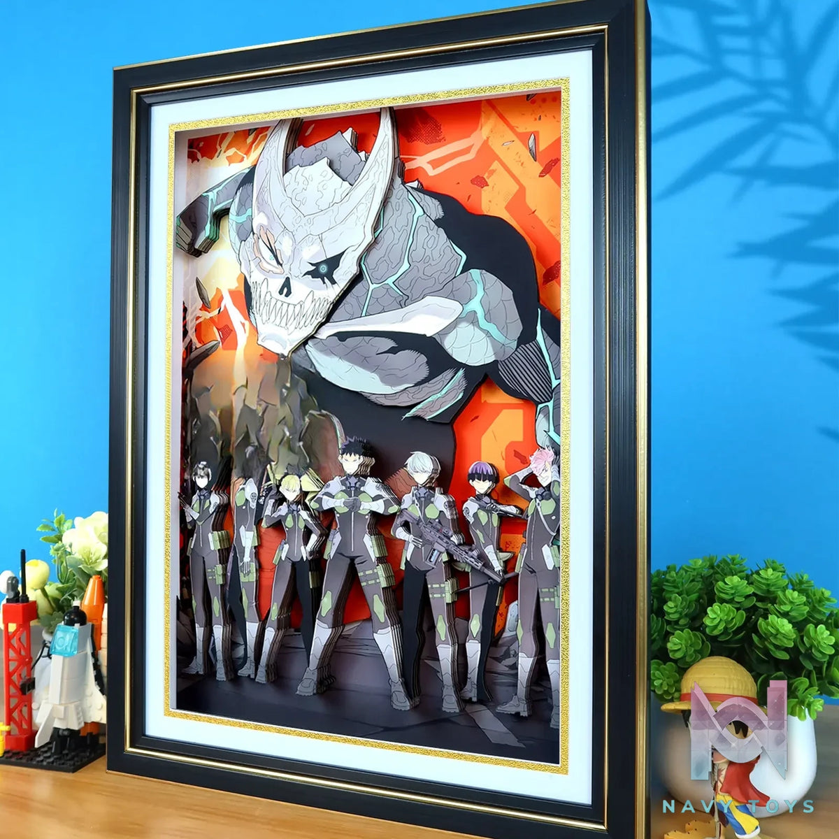 KALA HOME Studio – Kaiju No. 8 Multiple Characters 3D Decorative Painting Kaiju No.8