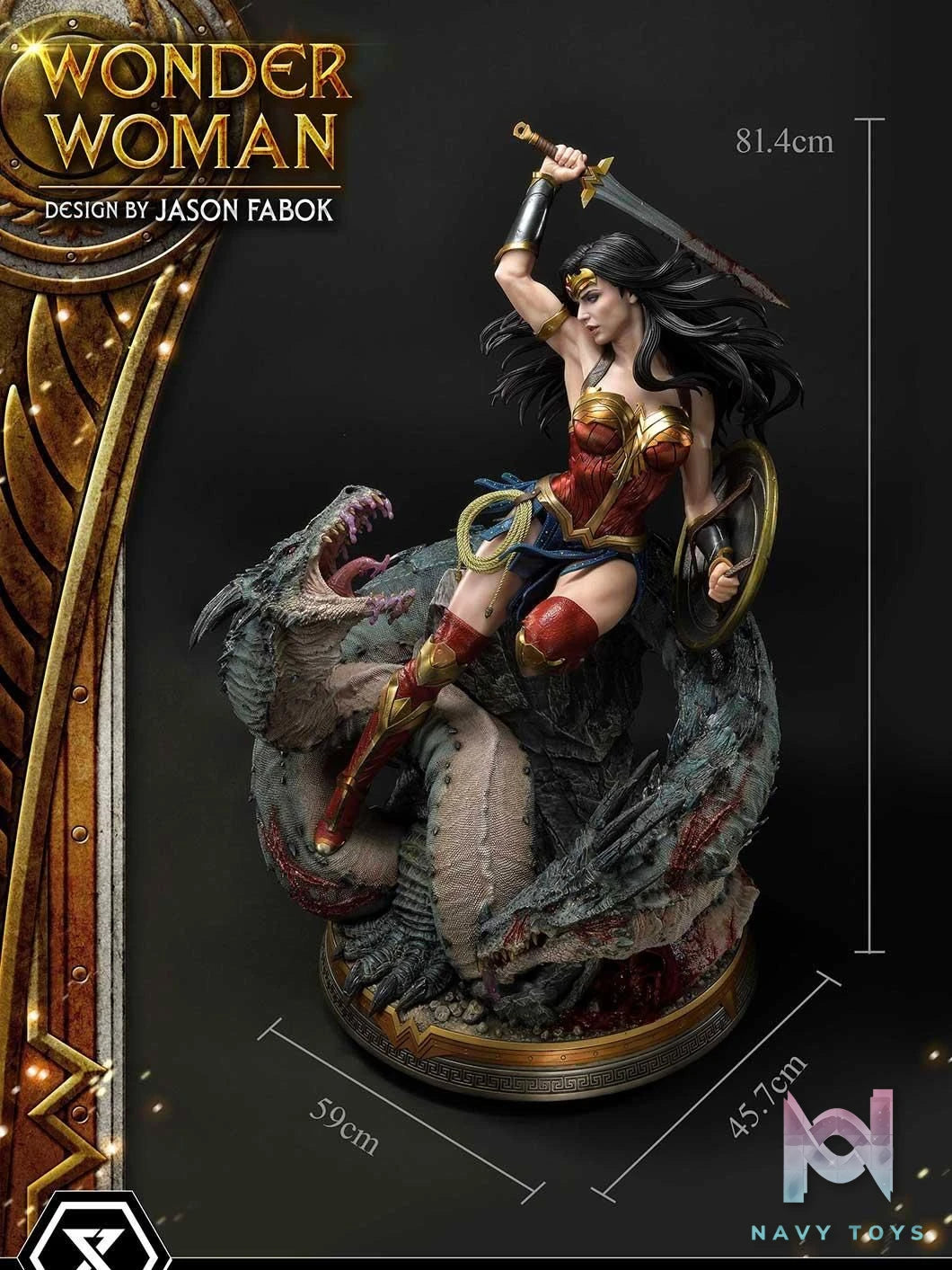 Wonder Woman Versus Hydra - Wonder Woman - Prime 1 Studio (MMDC - 48EXS) resin statue Prime 1 Studio anime figure