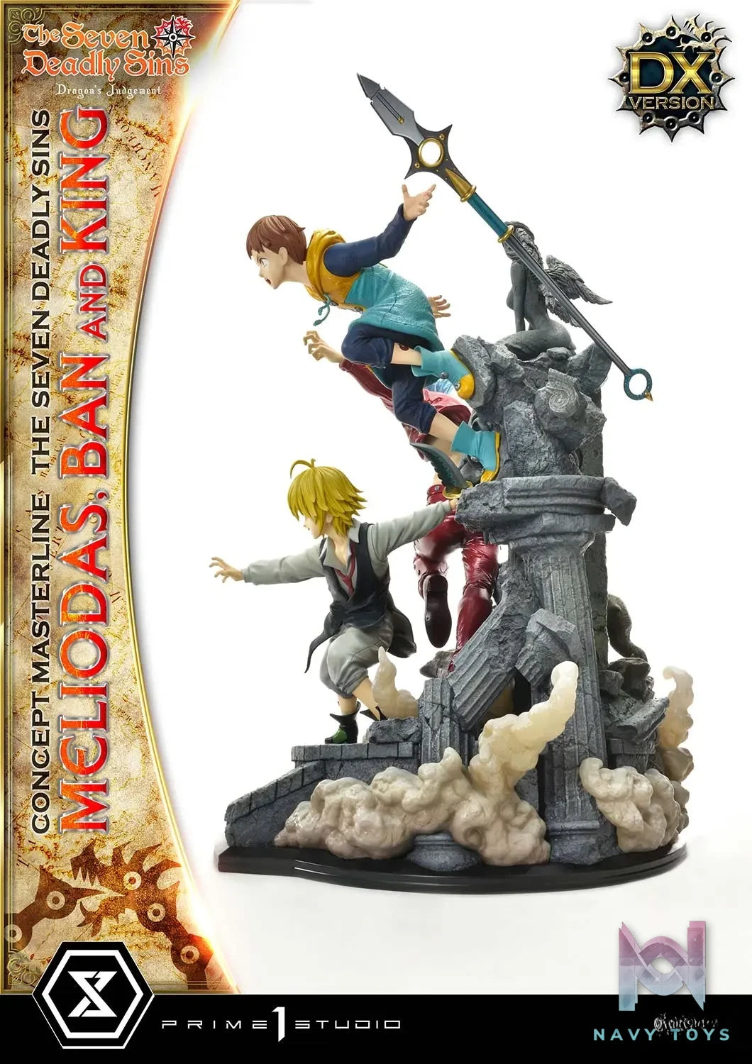 Prime 1 Studio – Concept Masterline The Seven Deadly Sins Meliodas, Ban and King CMNTZ-01 CMNTZ-01DXS (Licensed)