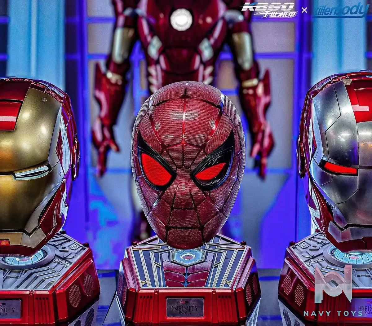 Killerbody Studio – Marvel Marvel Series 11 Collectible wearable Steel Spider Man helmet (Licensed)