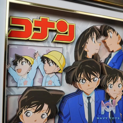 KALA HOME Studio – Shinichi Kudo X Ran Mouri 3D Decorative Painting Detective Conan