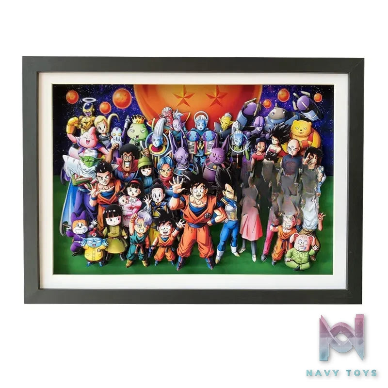 KALA HOME Studio – Dragon Ball Multiple Characters #05 3D Decorative Painting Dragon Ball