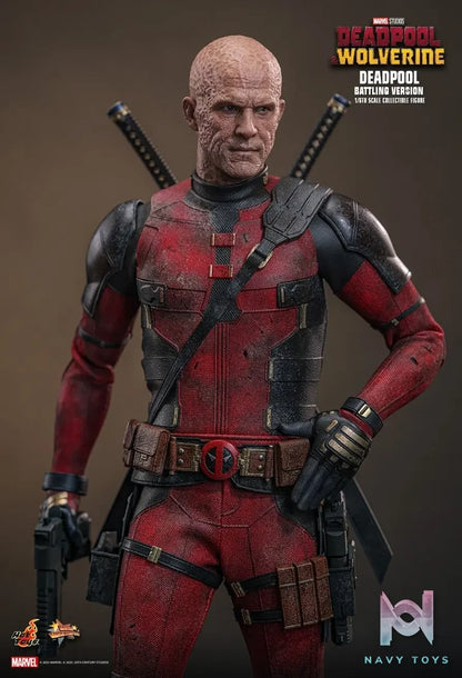 Hottoys – Marvel Deadpool & Wolverine Deadpool (Battling Version) MMS782 (Licensed)