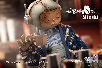 Whycat Studio & GEARHEADTOYS Studio – ClumsyBot Series 3 Barista Minski GHT005 (Licensed)