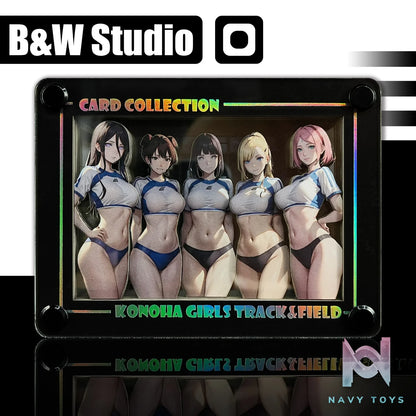 B&W Studio – Naruto Konoha Women’s Track and Field Team Desktop Decorative Card Brick