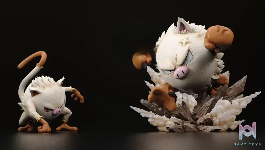 Game Master Studio – Mankey Evolution Set X Ash’s Primeape Pokémon