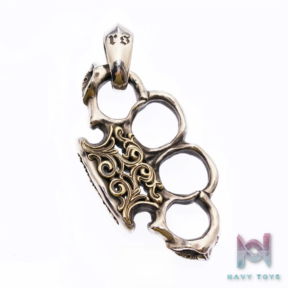 Raven Studio (silver jewelry) – Warrior EDC Knuckle Duster Pendant Original