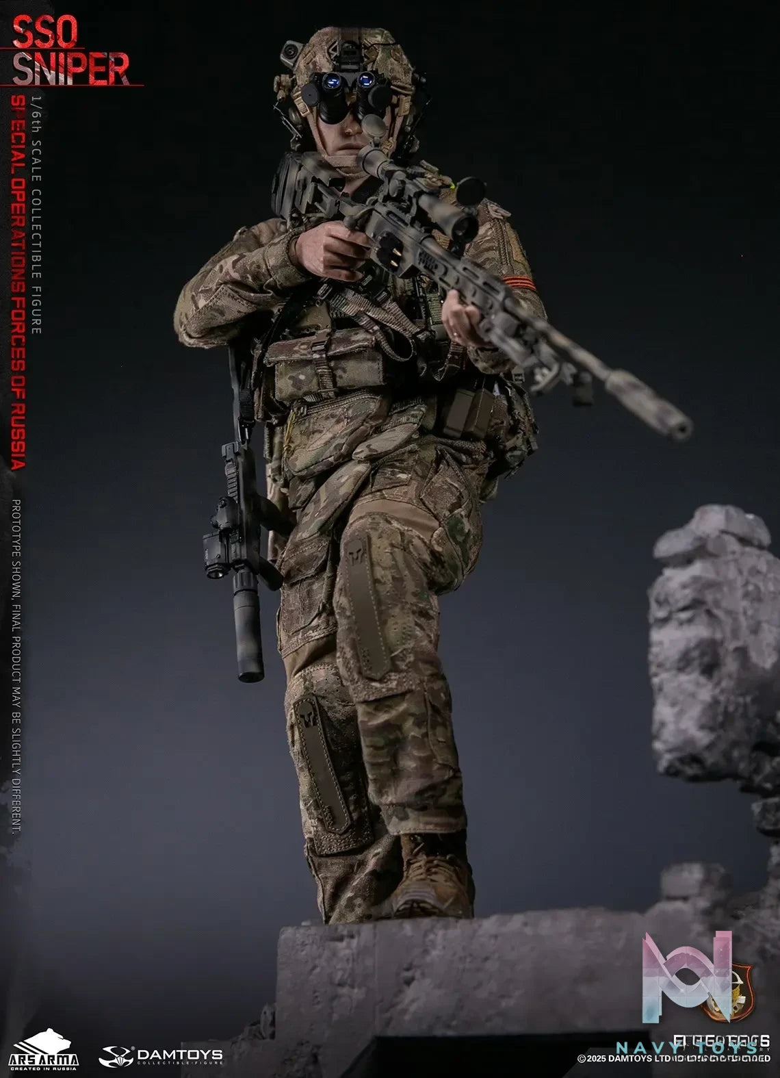 DAMTOYS – 1/6 Scale Russian Federation SSO Special Forces Sniper Item No. 78108 (Licensed)