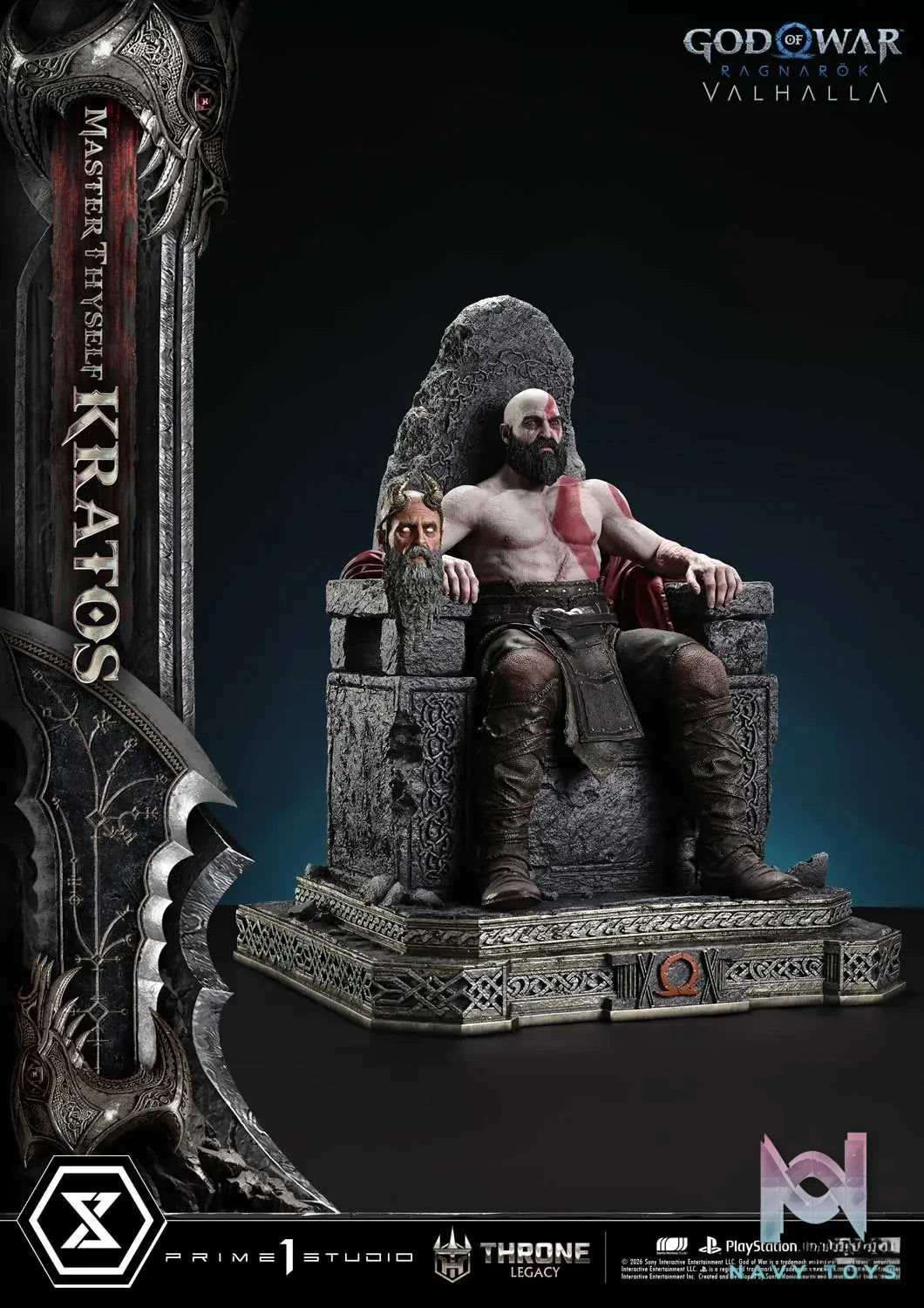Prime 1 Studio – God of War: Ragnarok Master Thyself Kratos 1/3 Scale Statue TLCGOW-01 TLCGOW-01S (Licensed)