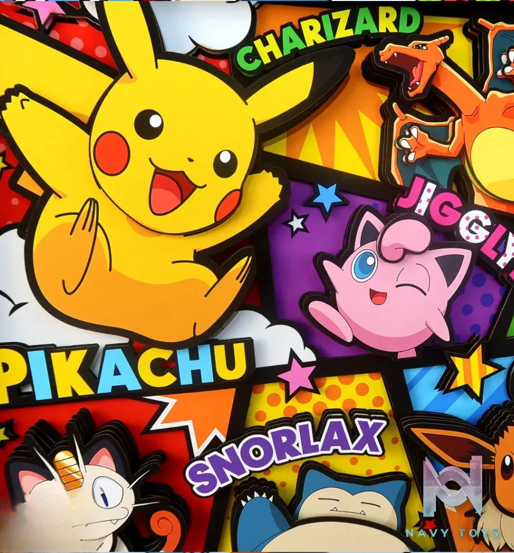 KALA HOME Studio – Pokémon Multiple Characters #11 3D Decorative Painting Pokémon