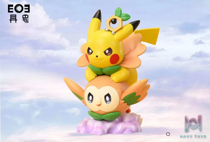 Ju Xiang Studio – Pokémon Soaring Set — Rowlet & Pikachu & Meltan