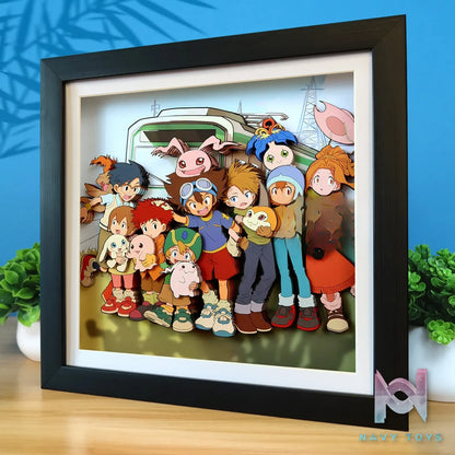 KALA HOME Studio – Digimon Multiple Characters #02 3D Decorative Painting Digimon
