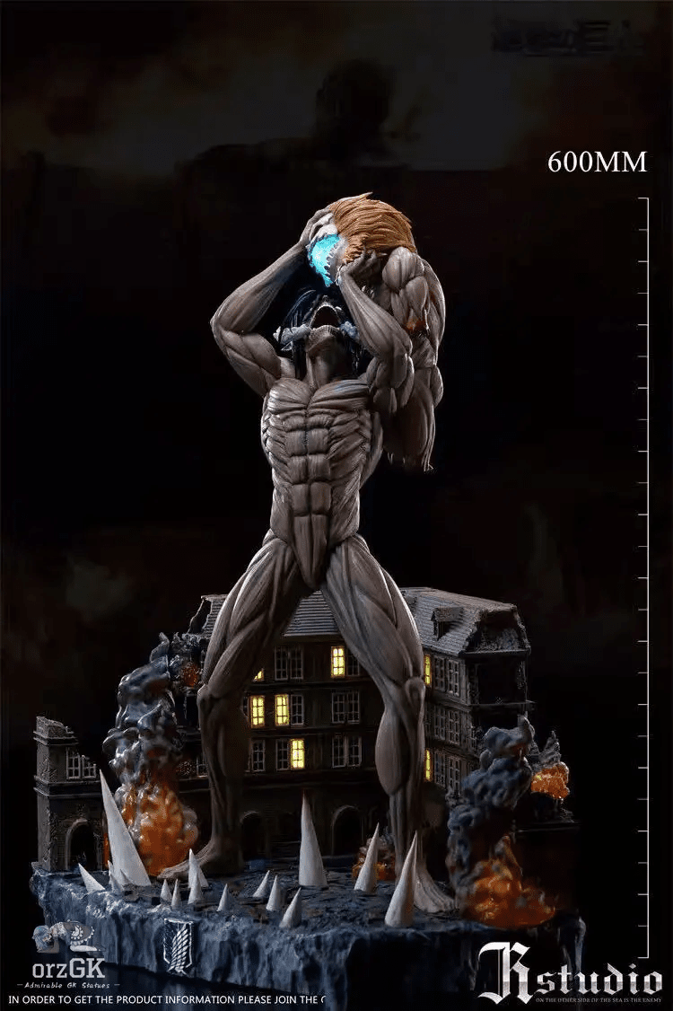 JR Studio - Attack on Titan VS Jaw titan Battle of the summit resin statue Navy Toys anime figure