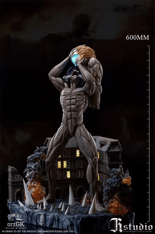 JR Studio - Attack on Titan VS Jaw titan Battle of the summit resin statue Navy Toys anime figure