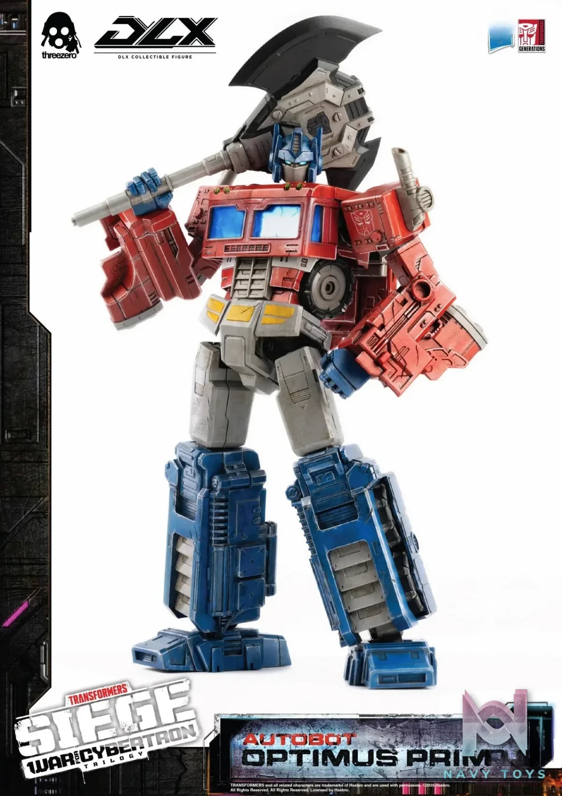 Threezero – Transformers: War for Cybertron 10-inch DLX Optimus Prime (Licensed)