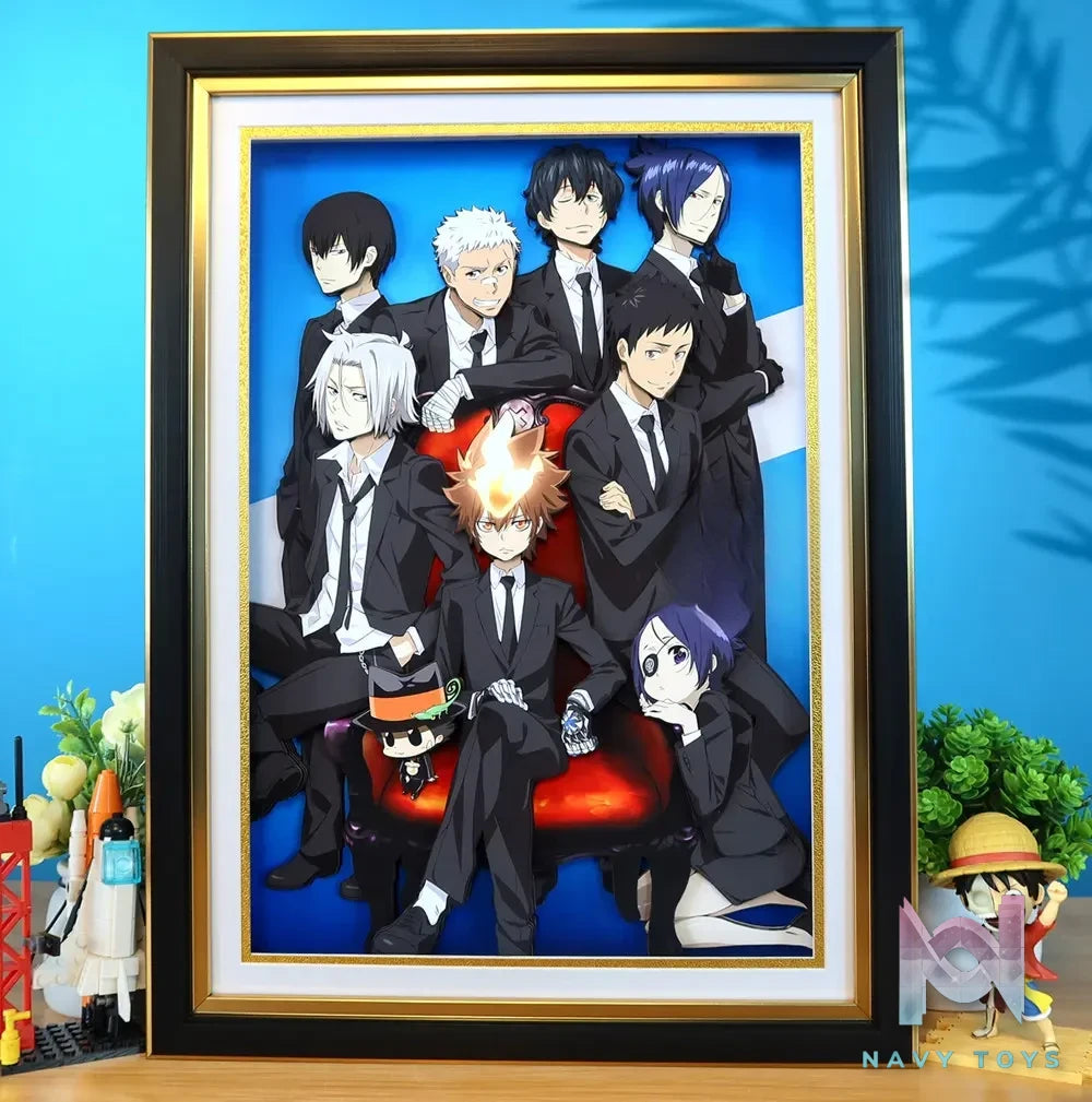 KALA HOME Studio – Katekyo Hitman Reborn! Multiple Characters #01 3D Decorative Painting Katekyo Hitman Reborn!