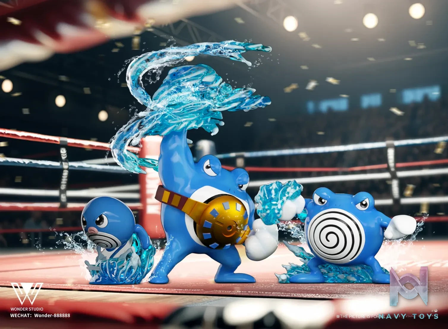 Wonder Studio – Pokémon Poliwrath Evolution Set & Primeape Evolution Set