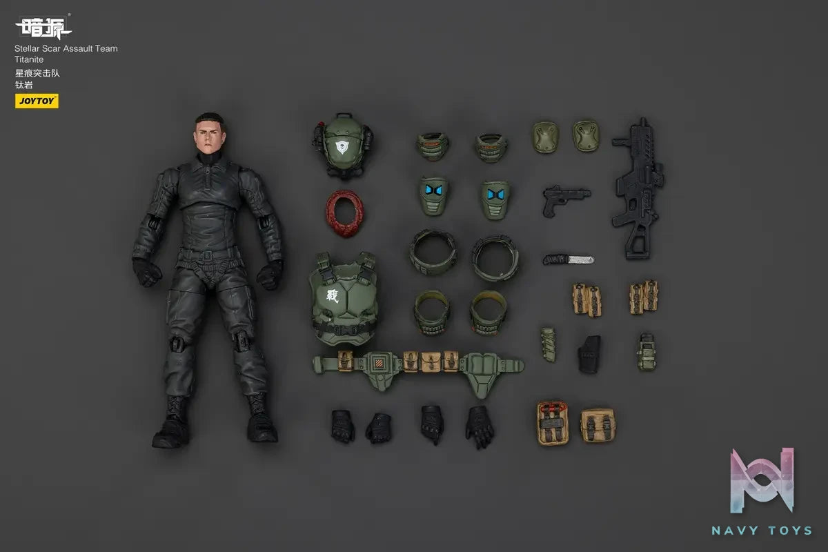 JOYTOY – Stellar Scar Assault Team Gravelgold & Darksilicon & Titanite & Firesulfur & Ghostmanganese JT01871 JT01888 JT01895 JT01901 JT01918 (Licensed)